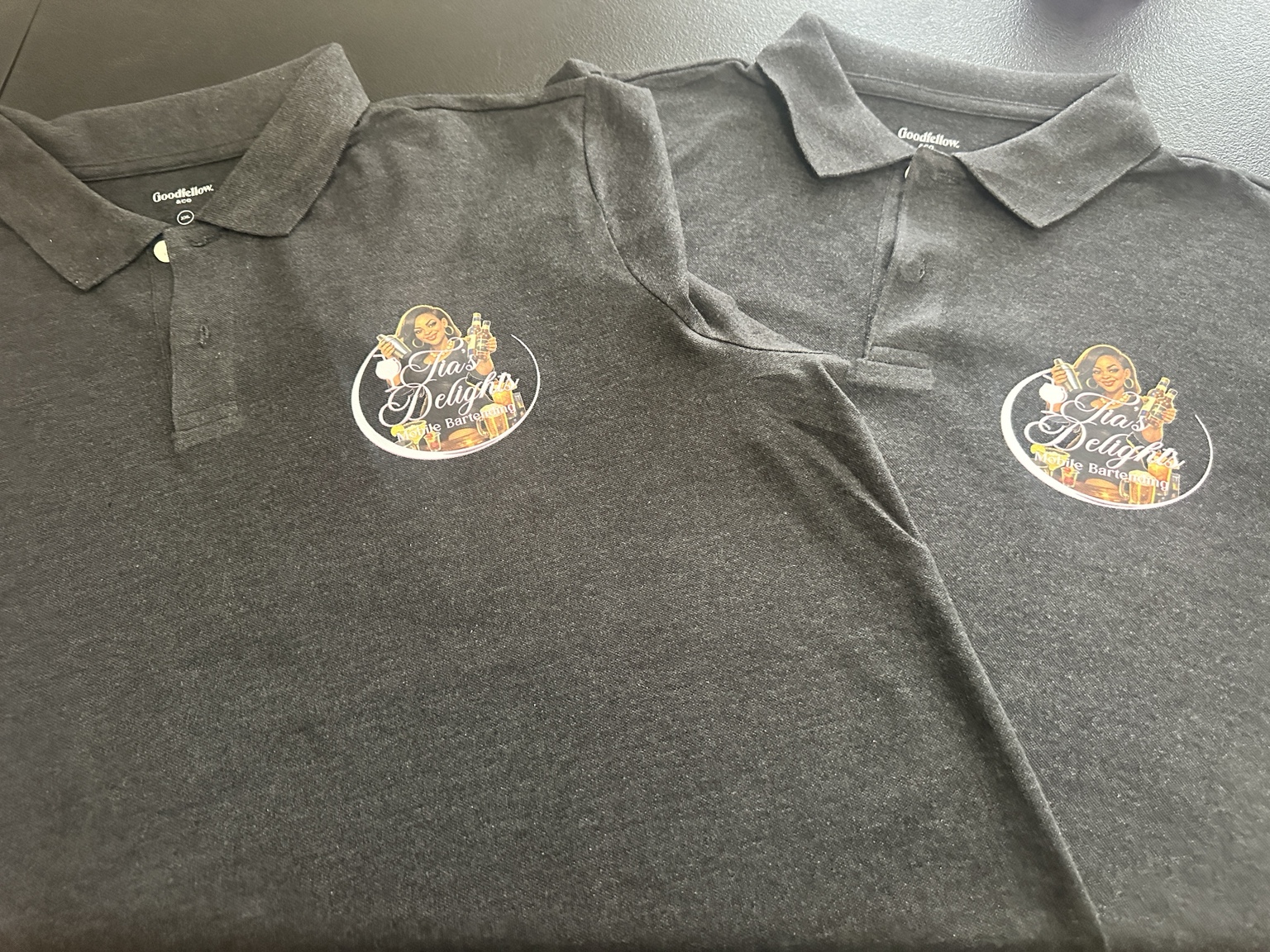 Custom business logo polo shirts